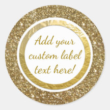 Gold Glitzer Foil Print Custom Craft Gefallen Hoch
