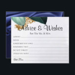 Gold Glitzer Foliage Wedding Advisor wünscht Karte<br><div class="desc">Hochzeitsratgeber und wünscht Karten für Braut- und Bräutigam-Sake,  Wünsche für Mr. & Mrs. - Brautparty,  Bachelorette Games.</div>
