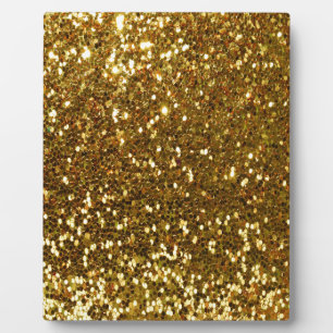 Gold Glitzer Fotoplatte