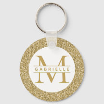 Gold Glitzer Funkelnd Initialen Individuelle Name