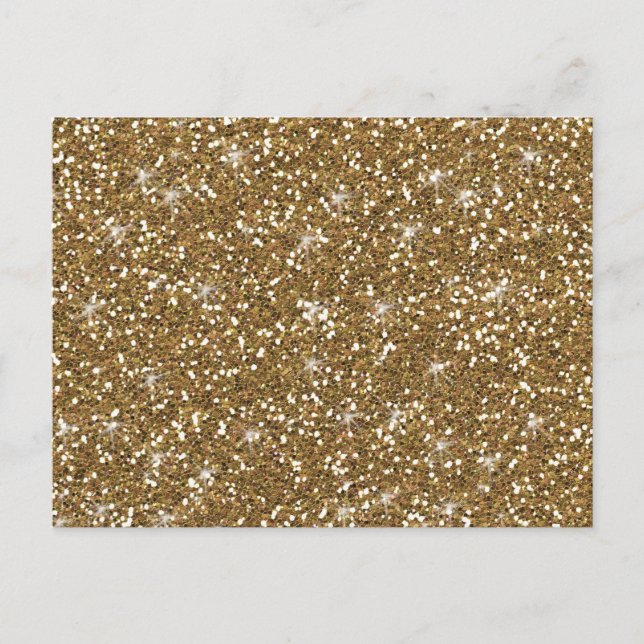 Gold-Glitzer gedruckt Postkarte (Vorderseite)