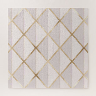 Gold Glitzer, geometrisches Rhombus Muster.