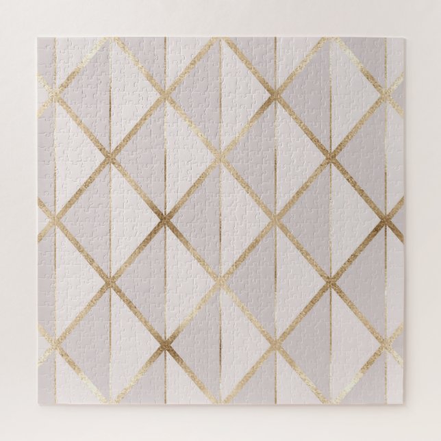 Gold Glitzer, geometrisches Rhombus Muster. (Vertikal)