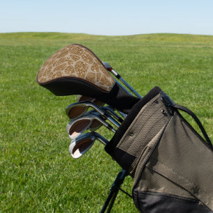 Gold Glitzer Giraffe Print Golf Headcover