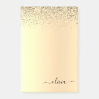Gold Glitzer Girly Luxus Moderne Monogram Name