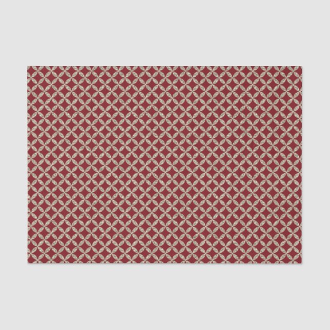 Gold-Glitzer-Gitter Seidenpapier (Vorderseite)