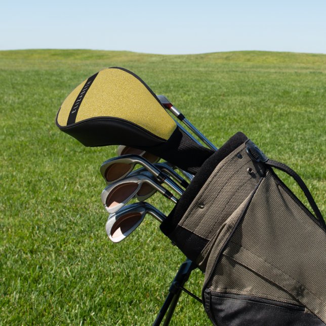 Gold Glitzer, Glitzer Hintergrund, Ihr Name Golf Headcover (In SItu)