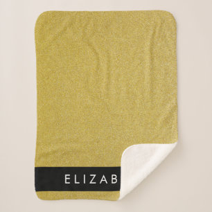 Gold Glitzer, Glitzer Hintergrund, Ihr Name Sherpadecke