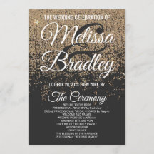 Gold Glitzer Glitzern Black Program