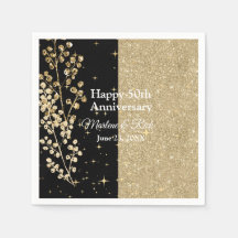 Gold Glitzer Glitzern Elegante Schwarze Kalligraph