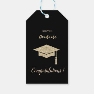 Gold Glitzer Graduation Cap , Diplom, Graduate Geschenkanhänger