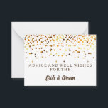 Gold Glitzer Imitate Hochzeitsratenkarte Hinweiskarte<br><div class="desc">Dies ist die leere elegante Gold Glitzer Imitate Foil Wedding Advice Card Business Card. Diese Karte mit Gold-Glitzer. Es ist perfekt wie Hochzeitskarten,  Platzkarten,  Visitenkarten und mehr. Klicken Sie auf die Schaltfläche Anpassen,  um das Design zu personalisieren.</div>