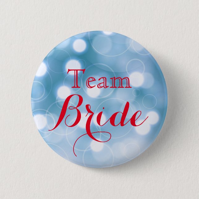 Gold Glitzer Imitate Hochzeitsteam Biketour Button (Vorderseite)