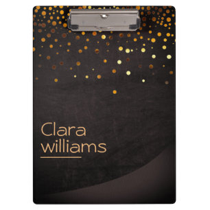 Gold Glitzer Imitate Sparkle Confetti Modernes Des Klemmbrett