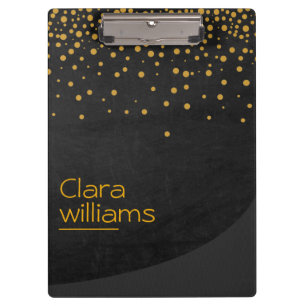 Gold Glitzer Imitate Sparkle Confetti Modernes Des Klemmbrett