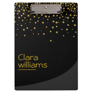 Gold Glitzer Imitate Sparkle Confetti Modernes Des Klemmbrett