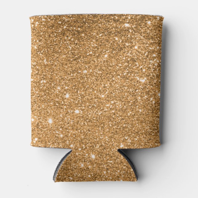 Gold-Glitzer kann kühler werden Dosenkühler (Vorderseite)