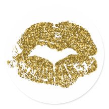 Gold Glitzer Kisses