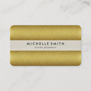 Gold Glitzer Lavish Deluxe Visitenkarte