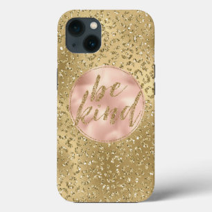 Gold Glitzer Leopard Print Blush Rose ist freundli Case-Mate iPhone Hülle