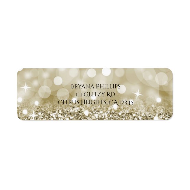 Gold Glitzer & Lights Glamour Chic Golden Glam (Vorne)