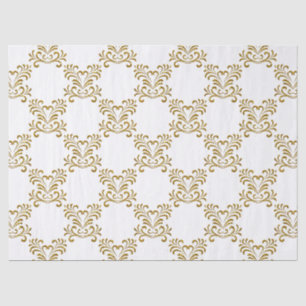 Gold Glitzer Look Elegantes Muster Seidenpapier