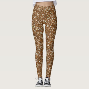 Gold Glitzer Look Leggings