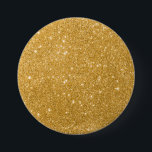Gold Glitzer Luxus Button<br><div class="desc">Luxus Gold Glitzer Chic Round Button.</div>