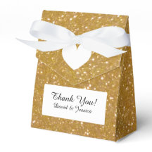 Gold Glitzer Luxus-Gastgeschenk Hochzeit