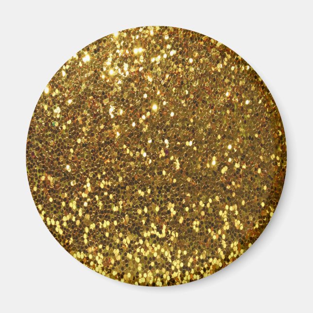 Gold Glitzer Magnet (Vorne)