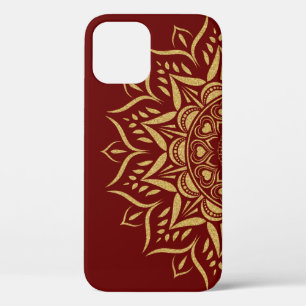 Gold Glitzer mandala Herzen und Wirbel. Case-Mate iPhone Hülle