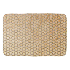 Gold Glitzer Marmor Mermaid Scales Muster Badematte