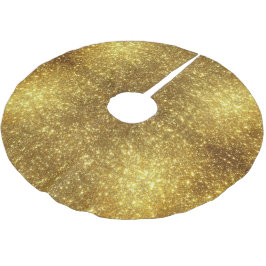 Gold Glitzer Metallic Polyester Weihnachtsbaumdecke