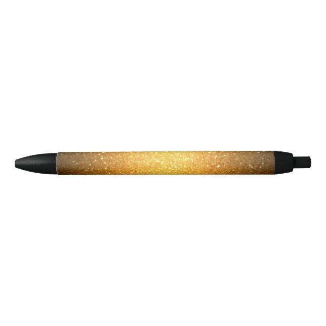 Gold Glitzer Moderne Elegante Shiny Template Schwa Kugelschreiber (Vorderseite)