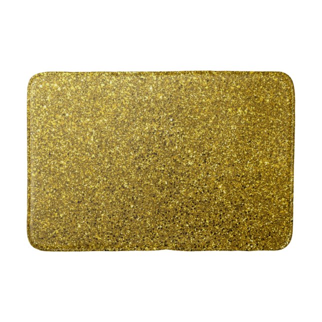 Gold-Glitzer-Muster Badematte (Vorderseite)