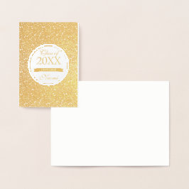 Gold-Glitzer-Muster Folienkarte