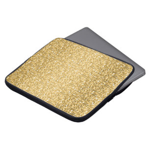 Gold-Glitzer-Muster Laptopschutzhülle
