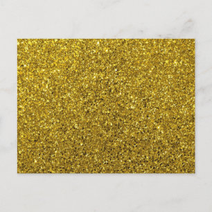 Gold-Glitzer-Muster Postkarte