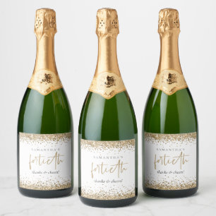 Gold Glitzer Name Cheers Fortieth Birthday