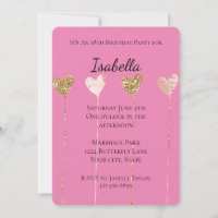 Gold Glitzer Pink Glam Herzschlag Geburtstag