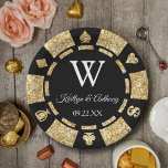 Gold Glitzer Poker Chip Casino Hochzeitsfeier Pappteller<br><div class="desc">Feiern Sie stilvoll mit diesen trendigen Poker-Chip-Papier-Tellern. Das Design ist leicht mit Ihrer eigenen Formulierung zu personalisieren und Ihre Familie und Freunde werden begeistert sein,  wenn sie diese fabelhaften Party-Teller sehen.</div>