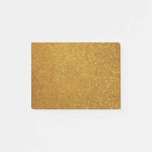 Gold Glitzer Post-it Klebezettel