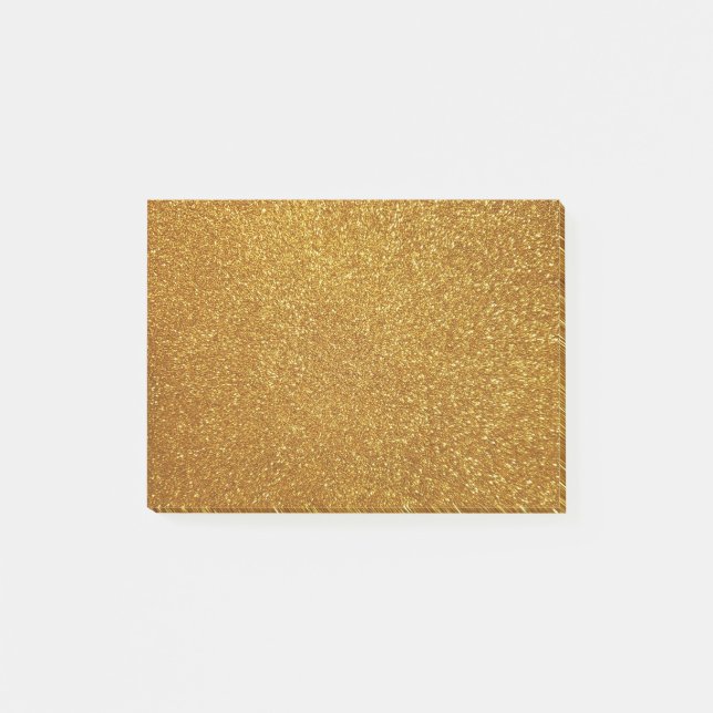 Gold Glitzer Post-it Klebezettel (Vorderseite)