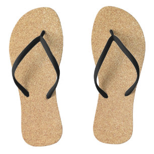 Gold Glitzer Print Metallic Wedding Bräutigam Fl Flip Flops