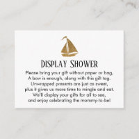 Gold Glitzer Sailboat Display Showeinlage Einsteck