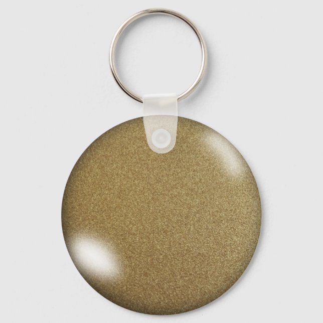 Gold Glitzer Schlüsselanhänger (Rückseite)