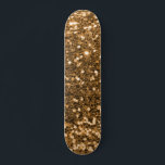 Gold Glitzer Skateboard<br><div class="desc">Erstellen Sie Ihre eigene Skateboard mit Ihren eigenen Bildern und Texten.</div>