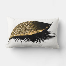 Gold Glitzer Sleep Makeuyes Lash White Lendenkissen