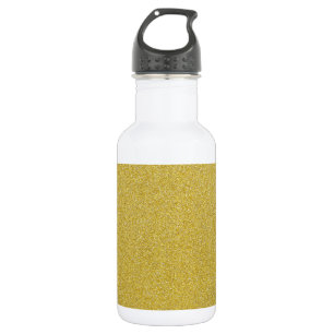 Gold Glitzer, Sparkle, Glitzer Hintergrund Edelstahlflasche