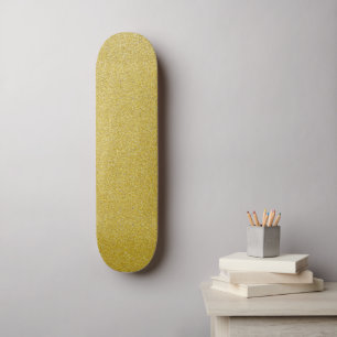 Gold Glitzer, Sparkle, Glitzer Hintergrund Skateboard